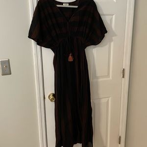 World market dark kaftan dress